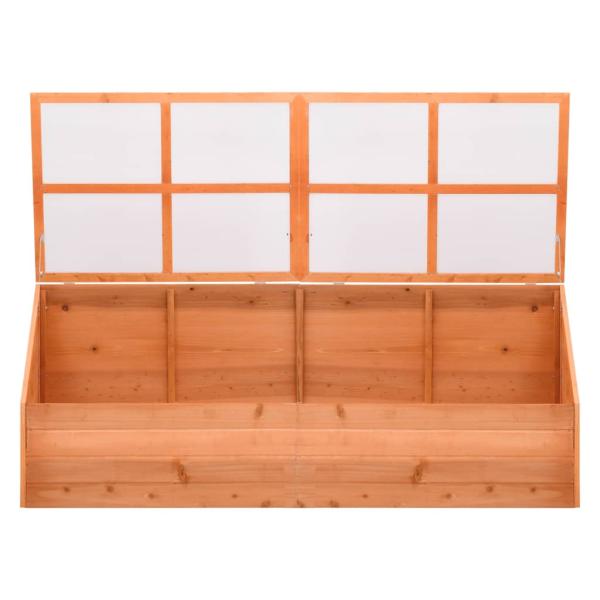 Frühbeet Holz 180x57x62 cm