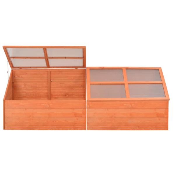 Frühbeet Holz 180x57x62 cm