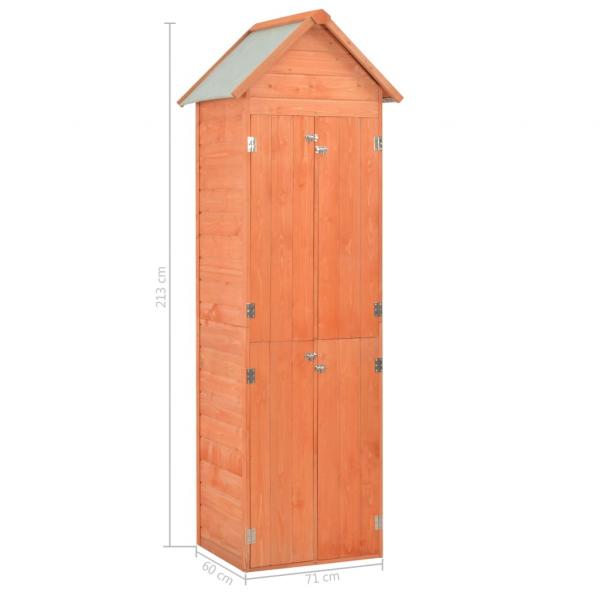 Garten-Geräteschuppen 71x60x213 cm Holz