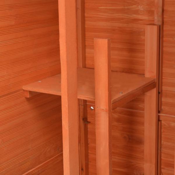 Garten-Geräteschuppen 71x60x213 cm Holz