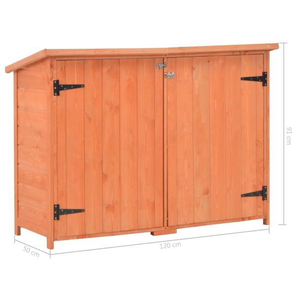 Garten-Geräteschuppen 128x42x91 cm Holz