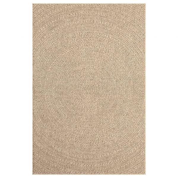 Teppich ZIZUR 120x170 cm Jute-Optik Indoor und Outdoor