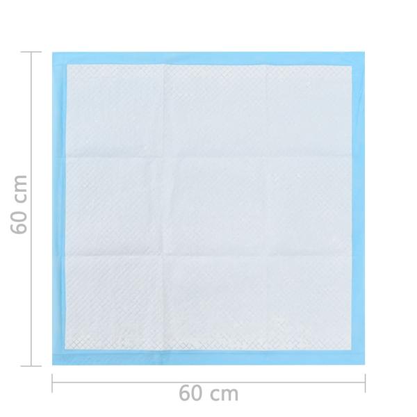 Hunde-Toilettenmatten 200 Stk. 60×60 cm Vliesstoff