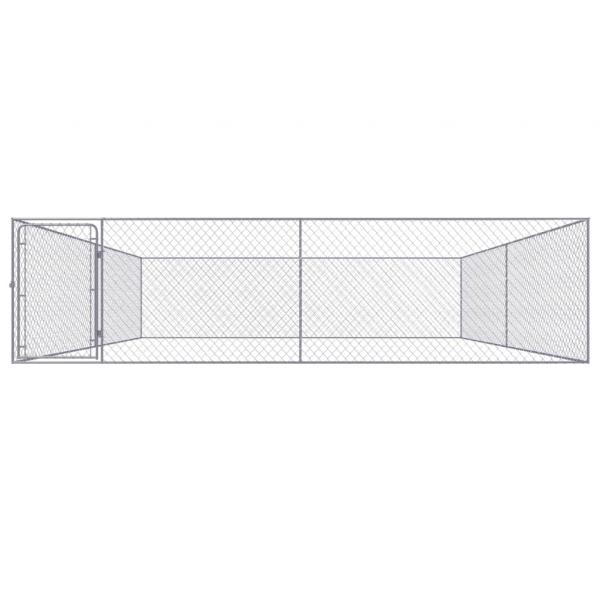 Outdoor-Hundezwinger Verzinkter Stahl 4 x 4 x 1 m