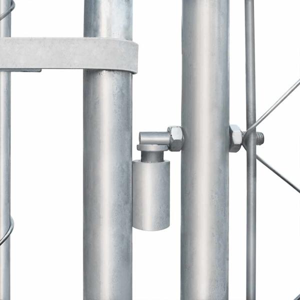 Outdoor-Hundezwinger Verzinkter Stahl 4 x 4 x 1 m