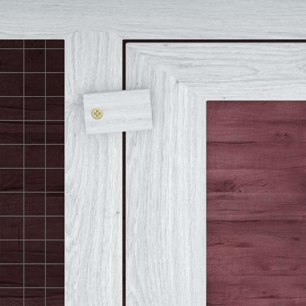 Kleintier-/Kaninchenstall 2 Etagen Braun Holz