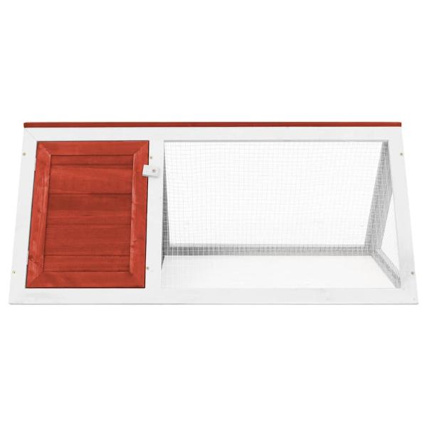 Kleintier-/Kaninchenstall Rot Holz