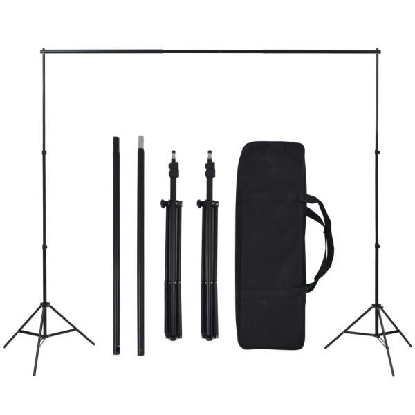 Fotostudio-Set mit 5 farbigen Hintergründen und einstellbarer Aufhängung