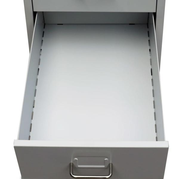 Registerschrank mit 5 Schubladen Grau 68,5 cm Stahl