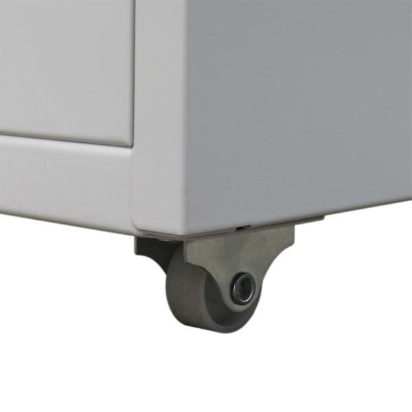 Registerschrank mit 5 Schubladen Grau 68,5 cm Stahl