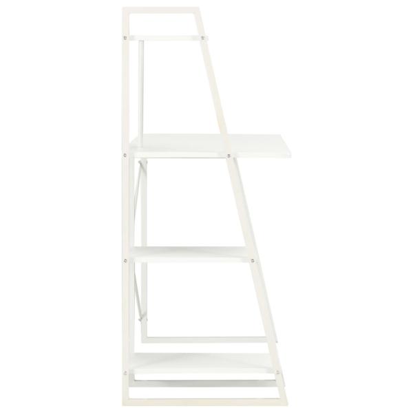 Schreibtisch mit Regaleinheit Weiß 102×50×117 cm