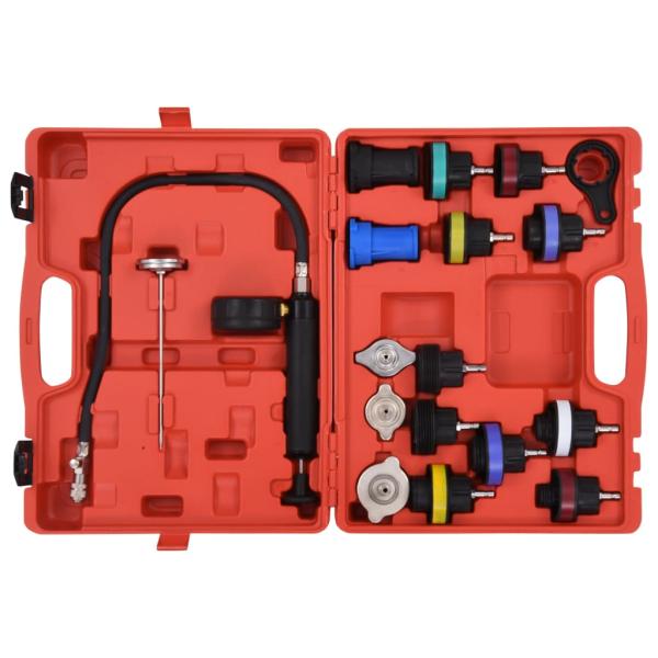 Druckprüfgerät für Kühlsysteme & Kühlerdeckel 18-tlg.