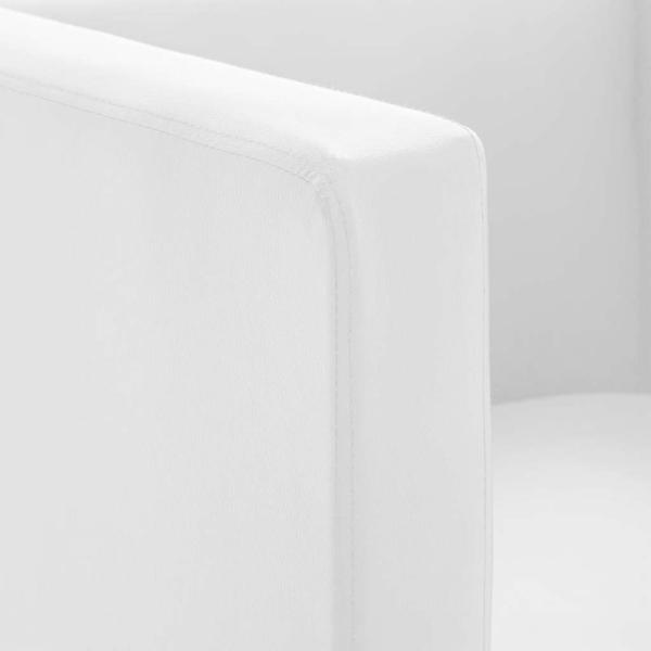 Clubsessel Weiß Kunstleder