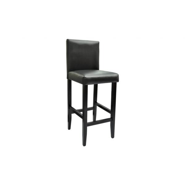 Barhocker 2 Stk. Schwarz Kunstleder 