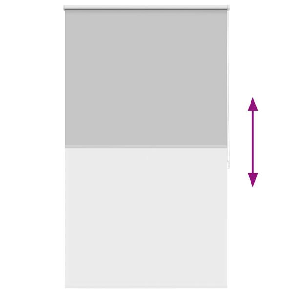Verdunkelungsrollo 124,4 x 175 cm, Stoffbreite 120 cm, grau