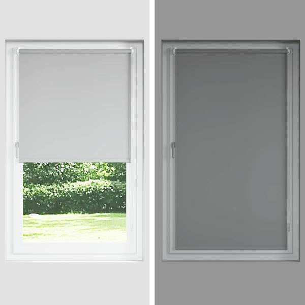 Verdunkelungsrollo 80 x 230 cm grau