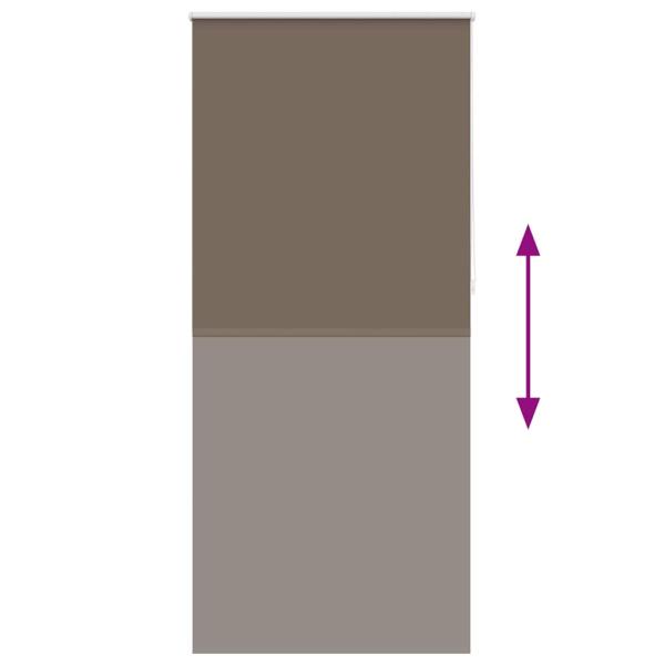 Verdunkelungsrollo 104,4 x 230 cm, Stoffbreite 100 cm, Kaffeebraun
