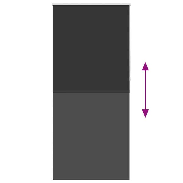 Verdunkelungsrollo Verdunklungsrollo 100 x 230 cm schwarz