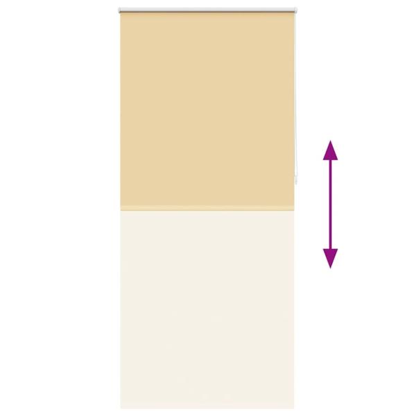 Verdunkelungsrollo 120 x 230 cm beige