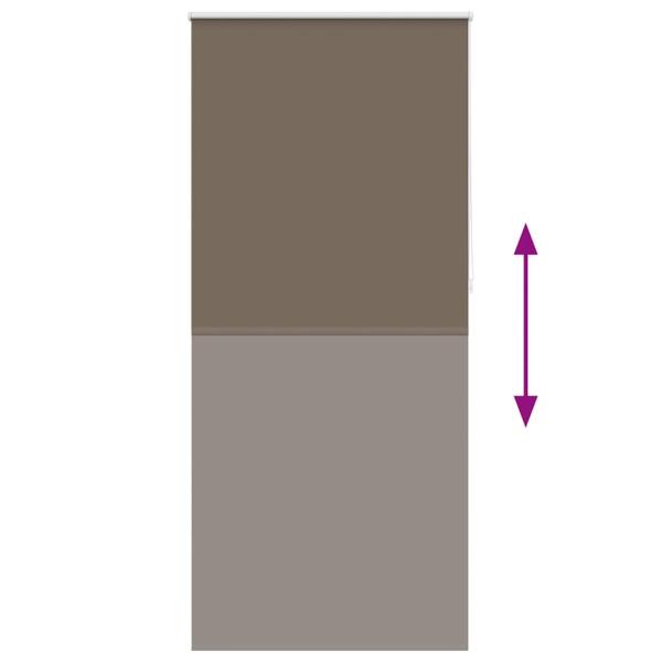 Verdunkelungsrollo 124,4 x 230 cm, Stoffbreite 120 cm, Kaffeebraun