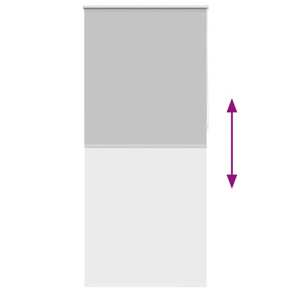 Verdunkelungsrollo 124,4 x 230 cm, Stoffbreite 120 cm, grau