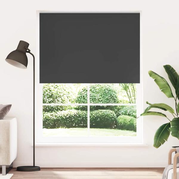 Verdunkelungsrollo 140 x 230 cm schwarz