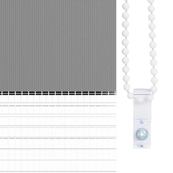 Doppelrollo 40 x 100 cm grau