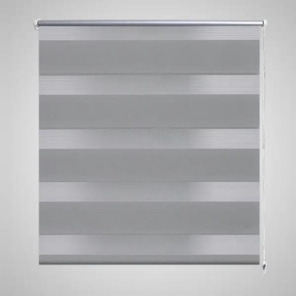 ARDEBO.de - Doppelrollo 50 x 100 cm grau
