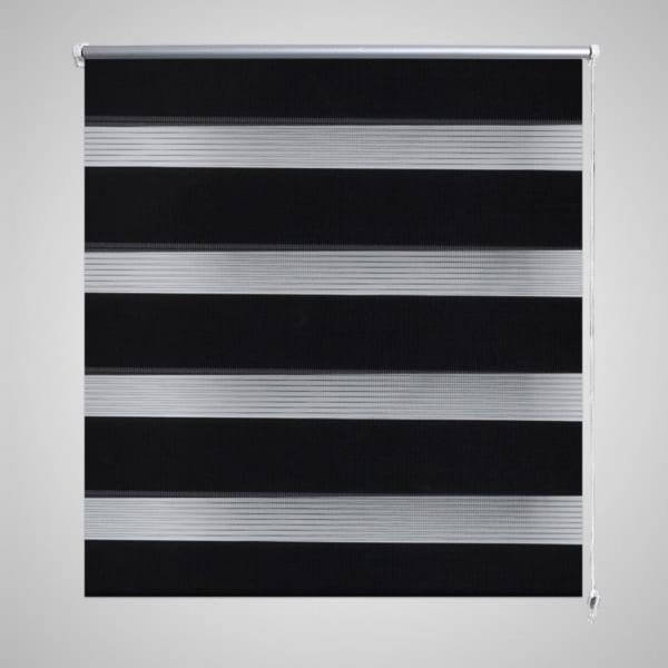 ARDEBO.de - Doppelrollo 60 x 120 cm schwarz