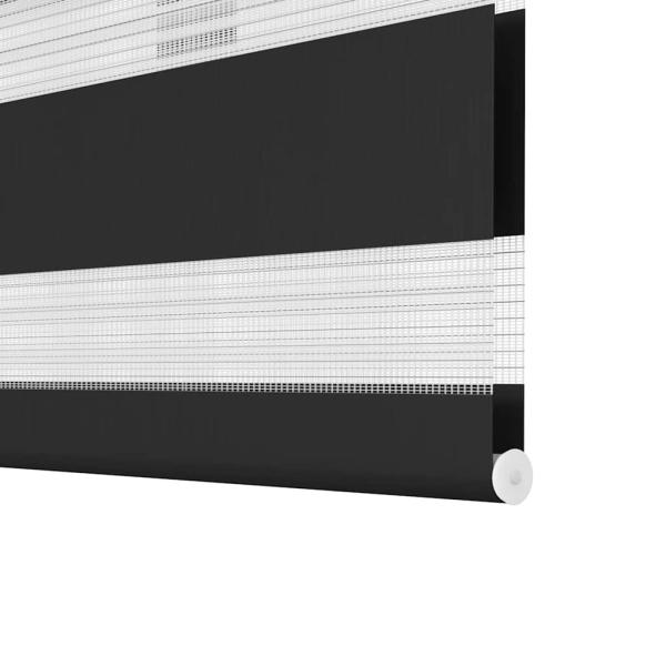 Doppelrollo 60 x 120 cm schwarz