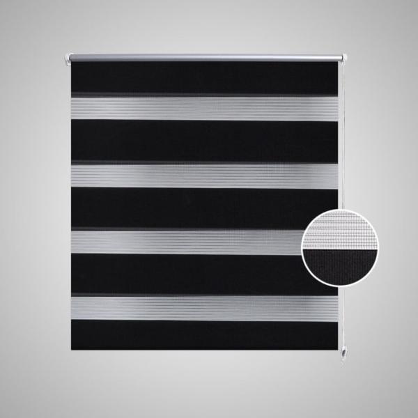 Zebra-Rollo 60,9 x 120 cm, Stoffbreite 56,7 cm, schwarz