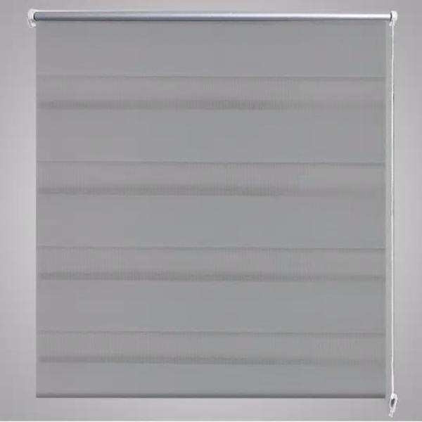 Doppelrollo Seitenzug 100 x 175 cm grau