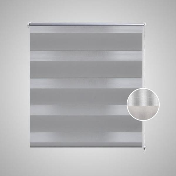 Zebra-Rollo 100,9 x 175 cm, Stoffbreite 96,7 cm, grau