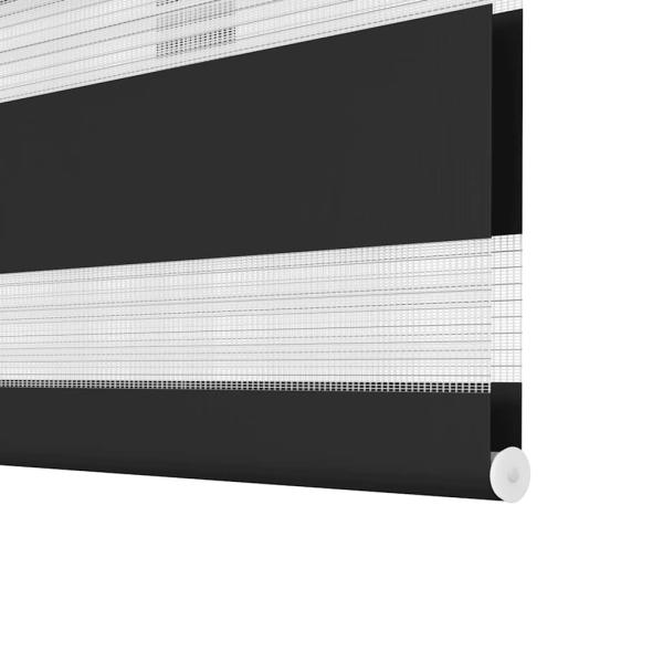 Doppelrollo Seitenzug Duo Rollo 100 x 175 cm schwarz