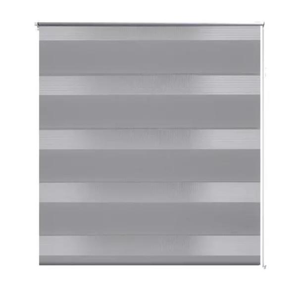 Zebra-Rollo 120,9 x 175 cm, Stoffbreite 116,7 cm, grau
