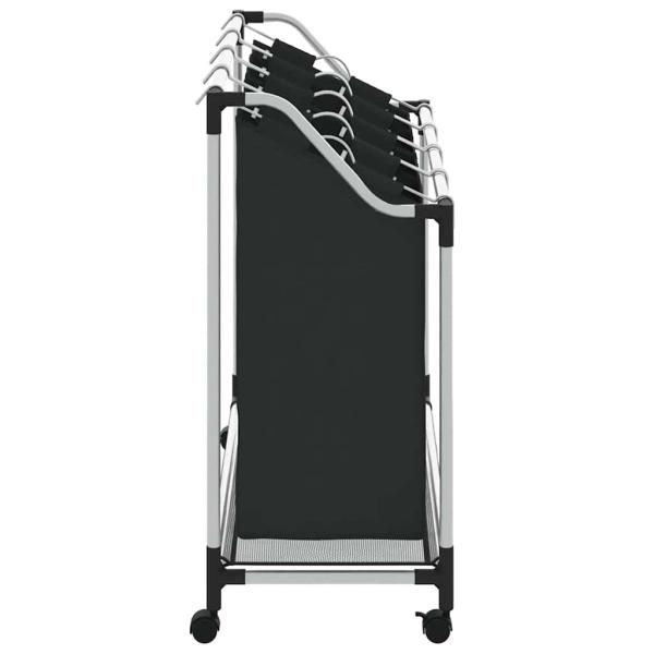 4 Fächer Schwarz Wäschesortierer