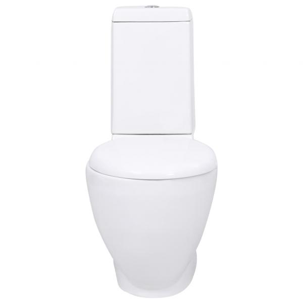 Keramik-Toilette Abgang Horizontal Weiß