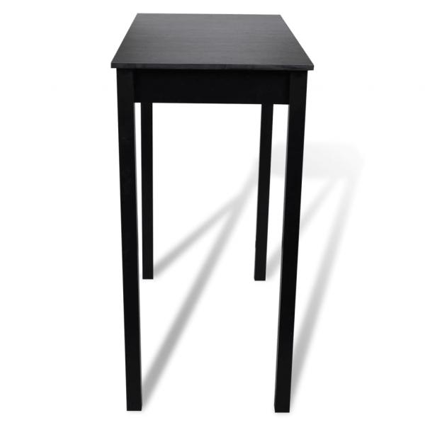 Bartisch MDF Schwarz 115×55×107 cm 