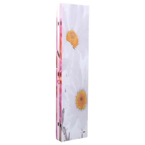 Raumteiler klappbar 200 x 170 cm Blume 