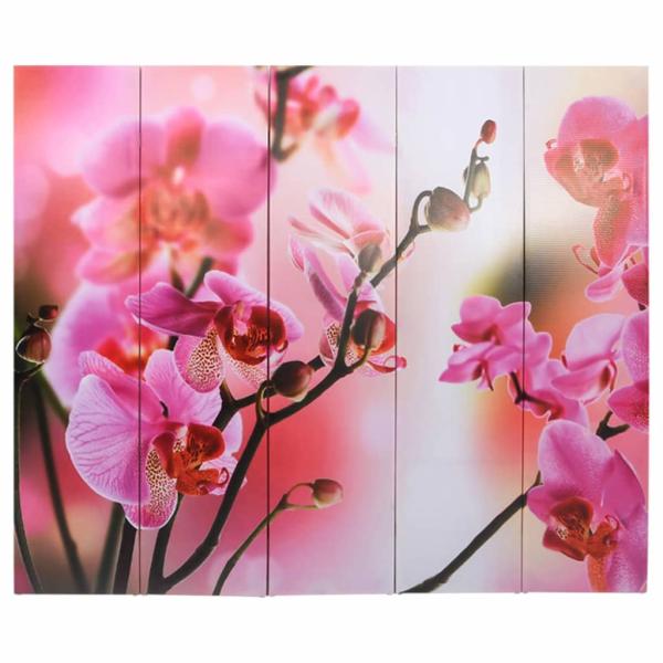 Raumteiler klappbar 200 x 170 cm Blume 