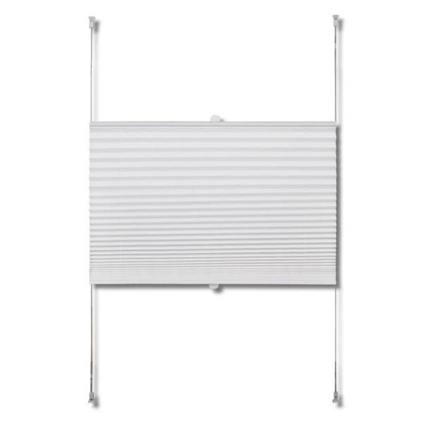 Plissee Faltrollo Rollo Plisseerollo 40x125cm Weiß