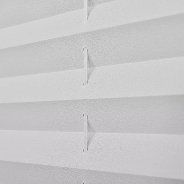 Verdunklungsplissee 80×100 cm Weiß