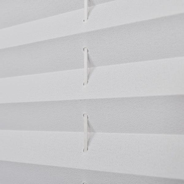 Verdunklungsplissee 80×200 cm Weiß