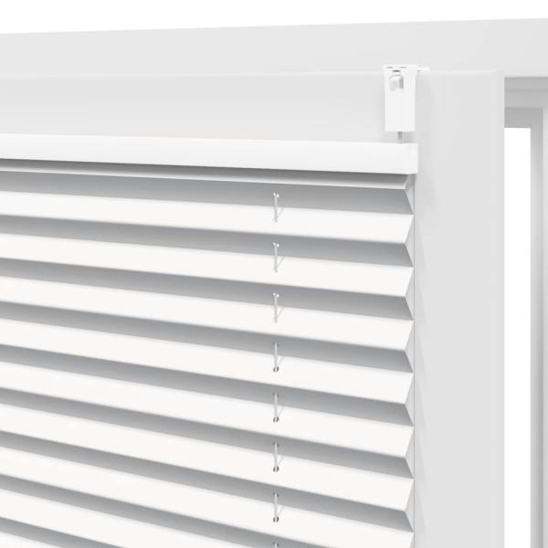 Verdunklungsplissee 90×125 cm Weiß