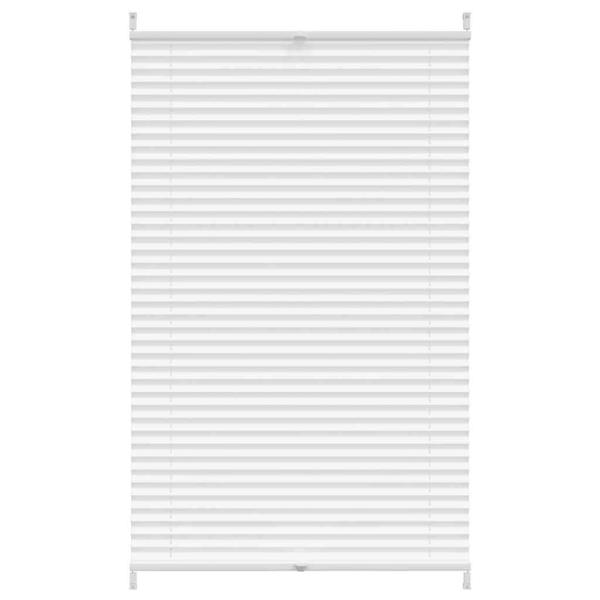 Verdunklungsplissee 90×125 cm Weiß