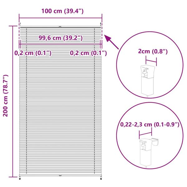 Plissee Faltrollo Rollo Plisseerollo 100x200cm Creme