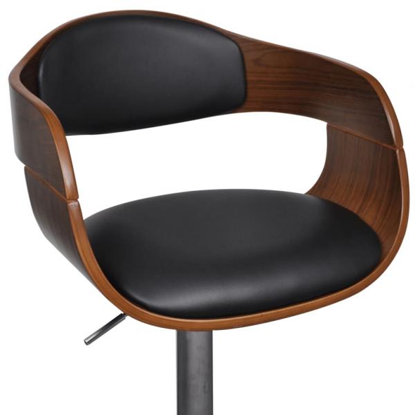 Barhocker Bugholz und Kunstleder 