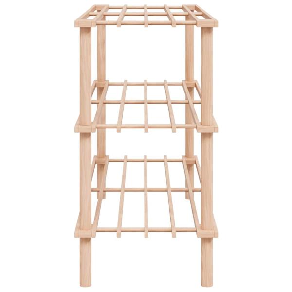 Schuhregale mit 3 Böden 2 Stk. Massivholz Tanne