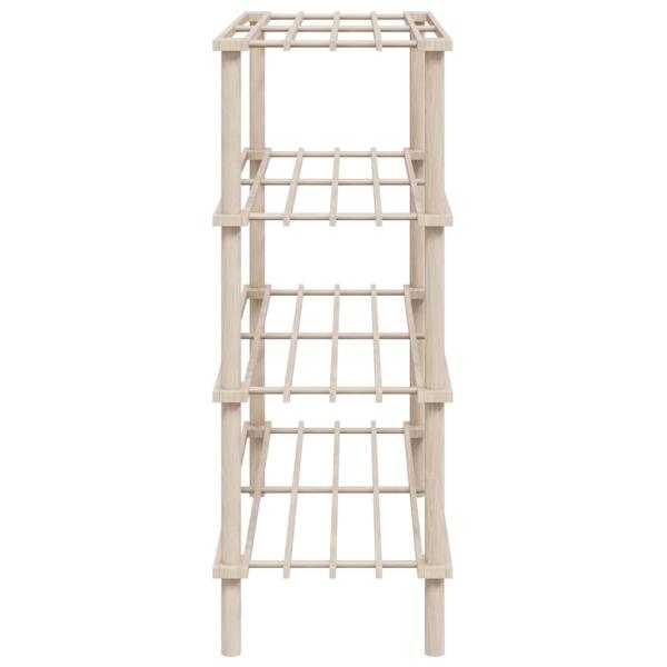 Schuhregale mit 4 Böden 2 Stk. Massivholz Tanne