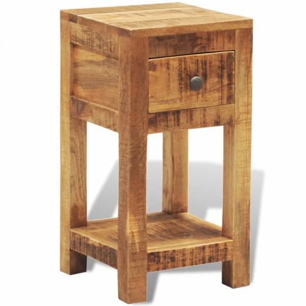 ARDEBO.de - Nachttisch mit 1 Schublade Mango Massivholz
